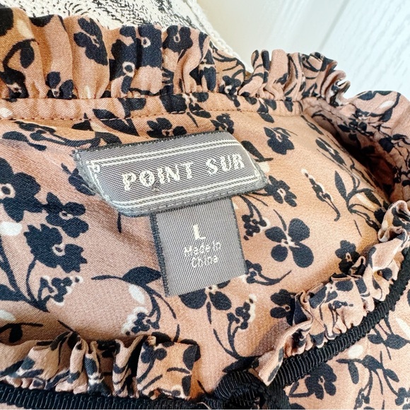 J. Crew Point Sur Blossom Print Silk Popover Blouse - Picture 7 of 7